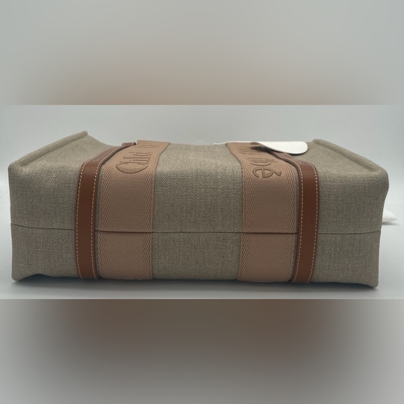 NEW! CHLOE WOODY MEDIUM CANVAS TOTE BAG NWT AUTHENTIC - Picture 12 of 14